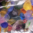 Декоративни стъклени камъни за аквариум